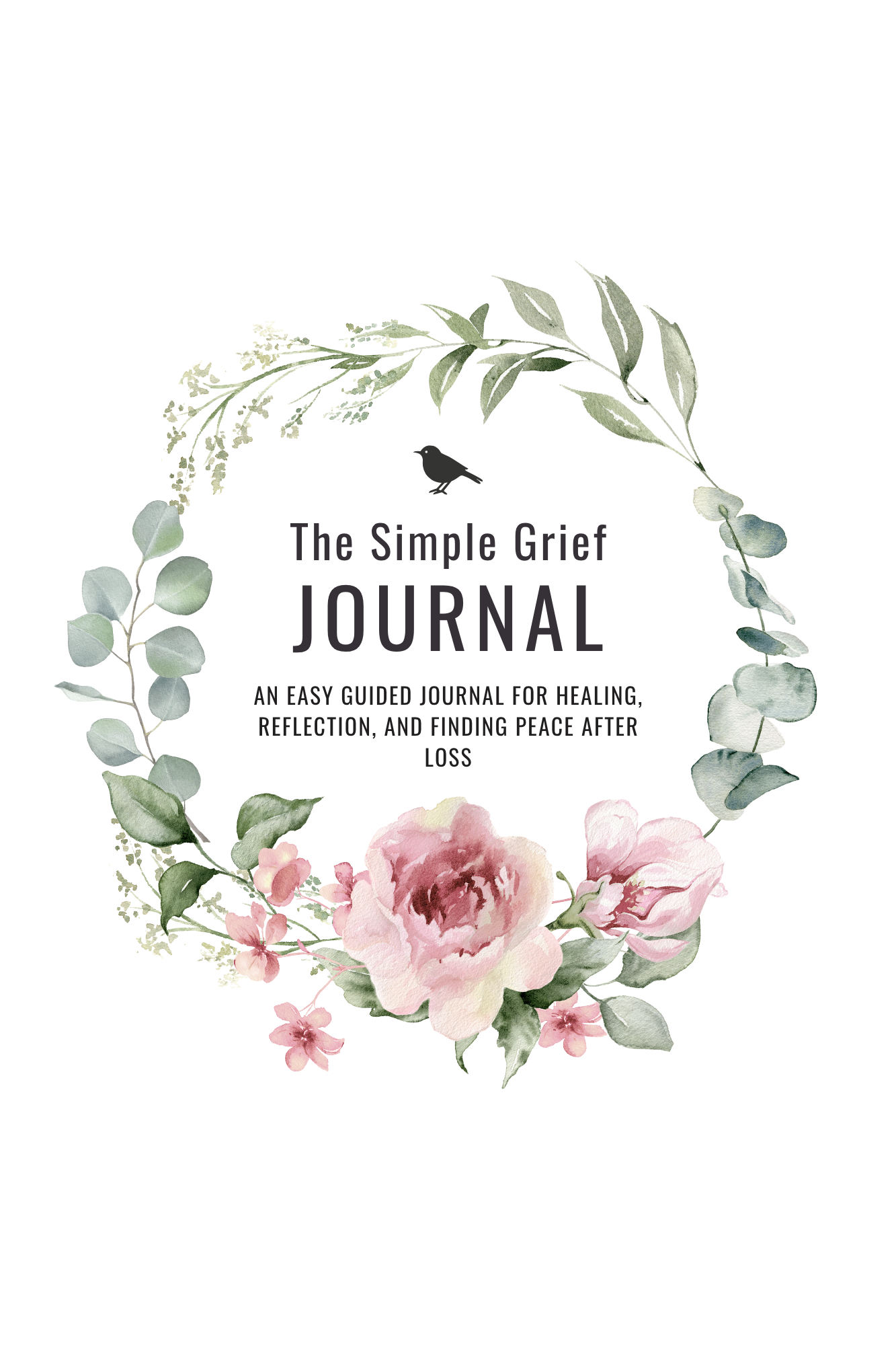 simplegriefjournalrosesmockup